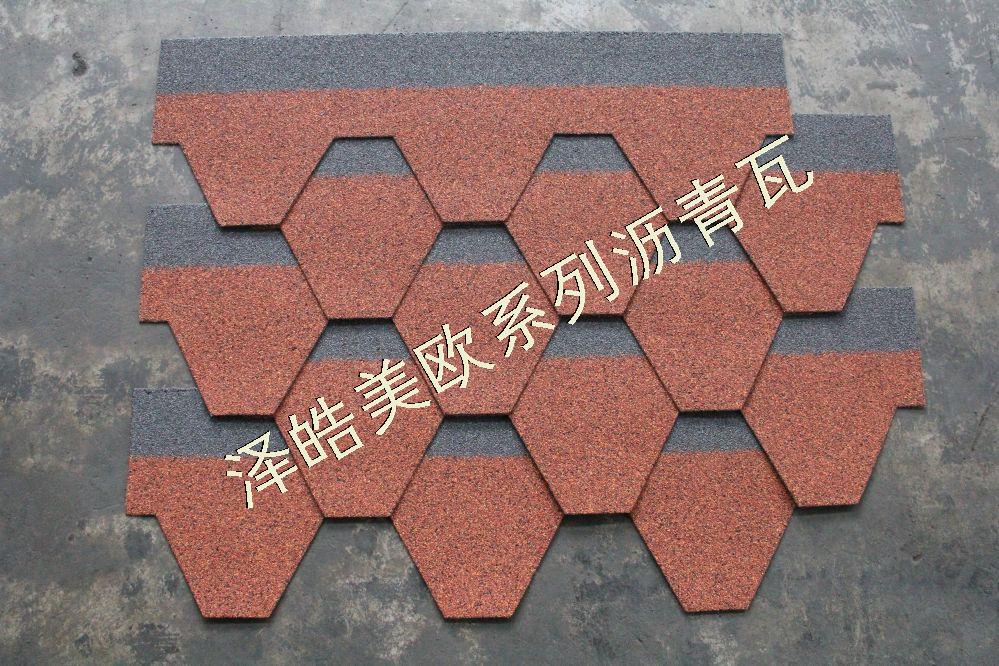 泽皓马赛克中国红沥青瓦04 泽皓马赛克中国红沥青瓦04