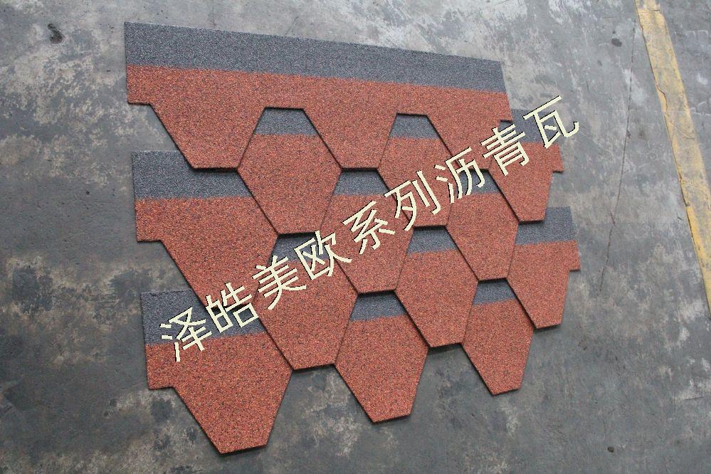 泽皓马赛克中国红沥青瓦06 泽皓马赛克中国红沥青瓦06