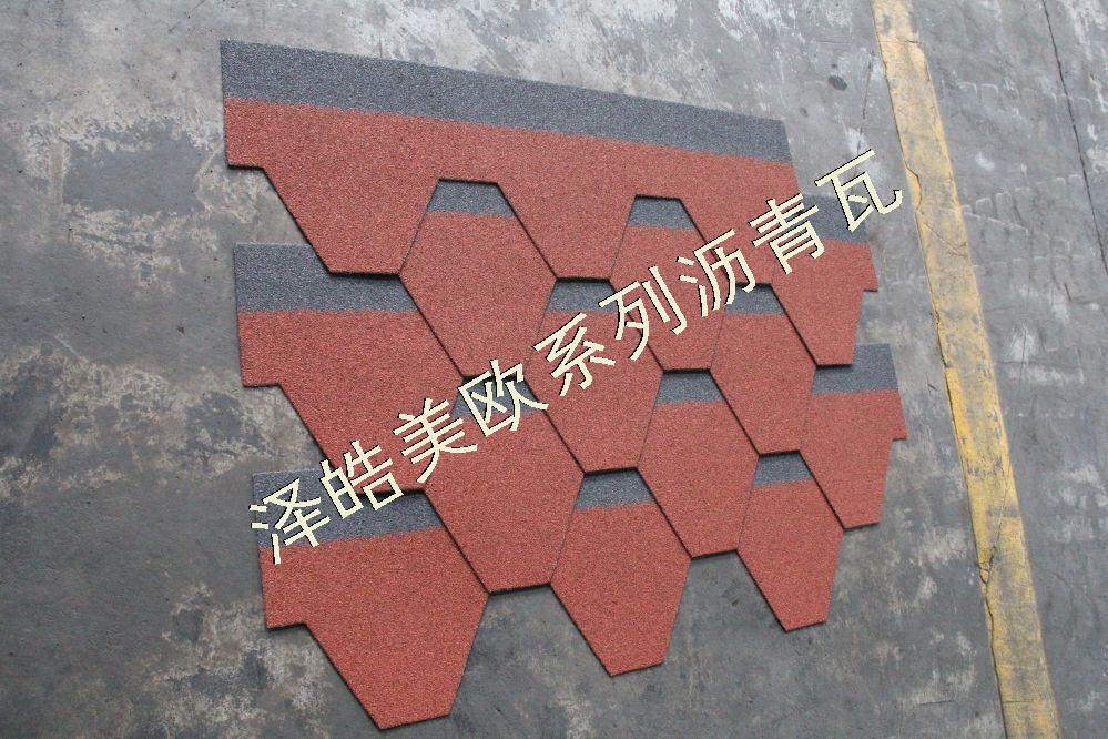 泽皓马赛克晚霞红沥青瓦07