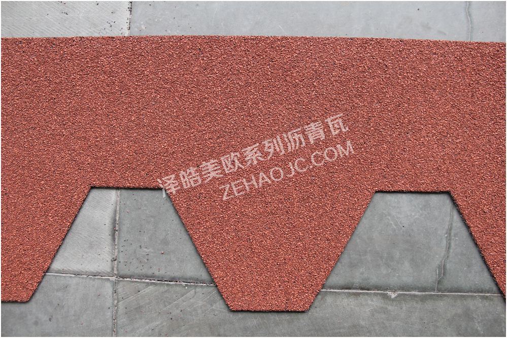 马赛克晚霞红沥青瓦实样02